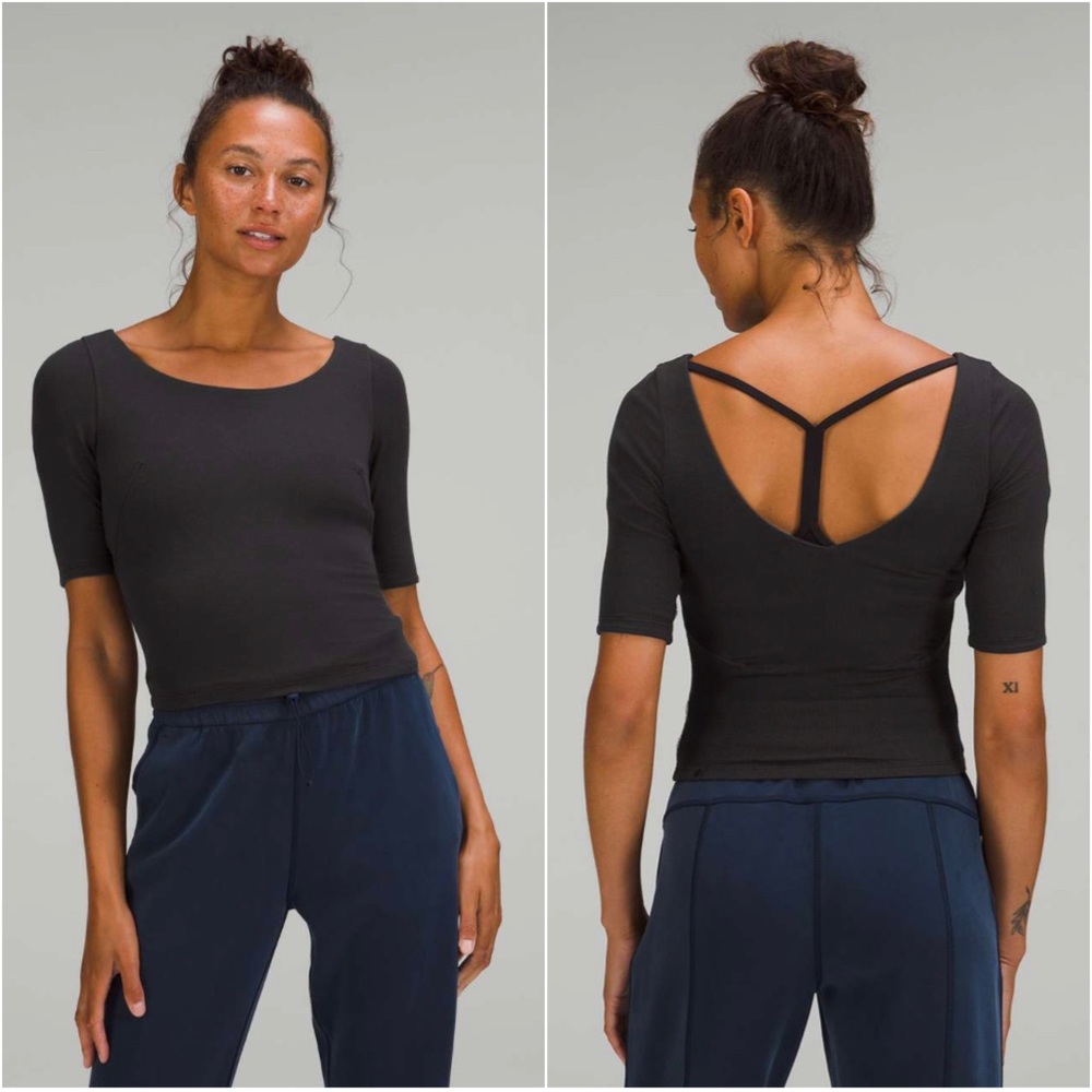 Lululemon Ribbed Micro-Modal Half Sleeve Tee